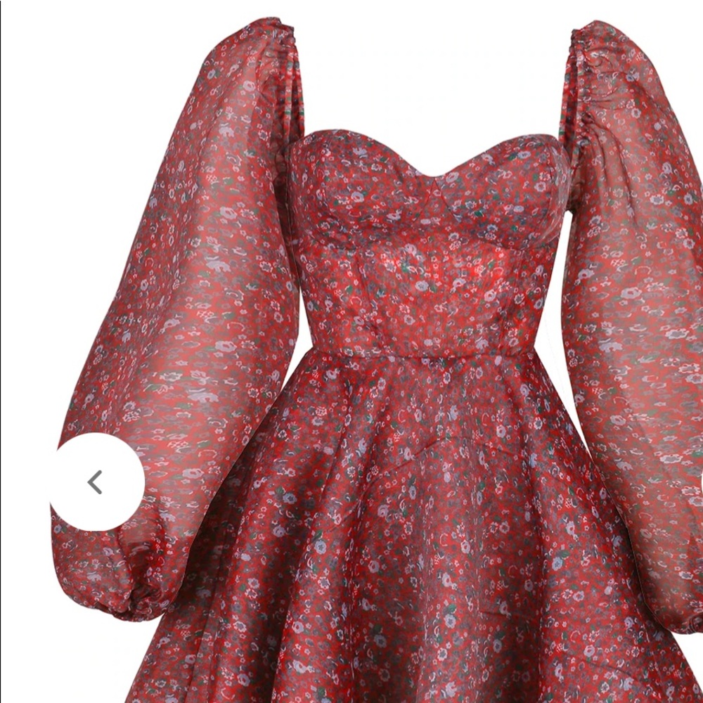 Selkie crimson princess dress